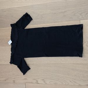 Free People off the shoulder black seamless dress